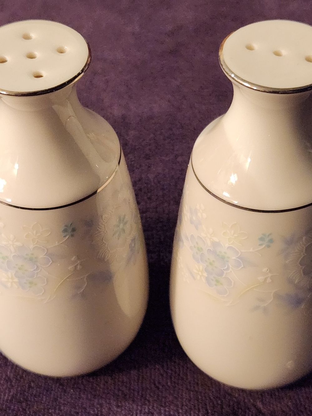 Vintage Noritake Japan Limerick Salt and Pepper Shakers Excellent Condition.